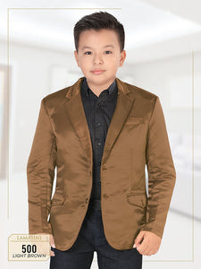 Boy’s Brown Western Blazer