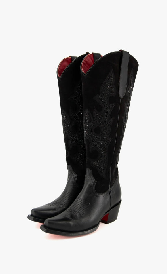 Rock’Em Makayla Tall Red Bottom Snip Toe Cowgirl Boots