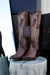 Cuadra Satro Arena Studs & Embroidery Tall Boots CU763