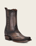 Men’s Cuadra Brown Laser & Woven Narrow Square Toe Boots CU737