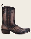 Men’s Cuadra Brown Laser & Woven Narrow Square Toe Boots CU737