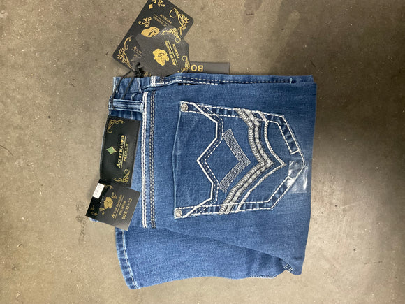 Men’s Ace of Diamond Mid Blue Jeans