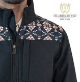 The American West Black Softshell Aztec Print Jacket