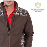 The American West Brown/Aztec Softshell Jacket