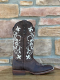 Women's Artillero Brown Embroidered Western Boots