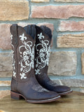 Women's Artillero Brown Embroidered Western Boots