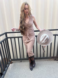 Teresa Beige Dress