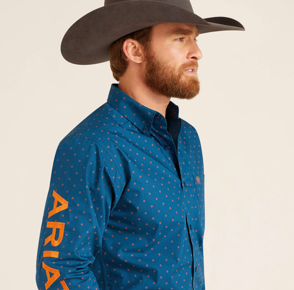 Men’s Ariat True Blue Team Clarence Fitted Shirt
