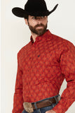 Men’s Ariat Weg Red Parsons Classic Fit Shirt