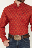 Men’s Ariat Weg Red Parsons Classic Fit Shirt