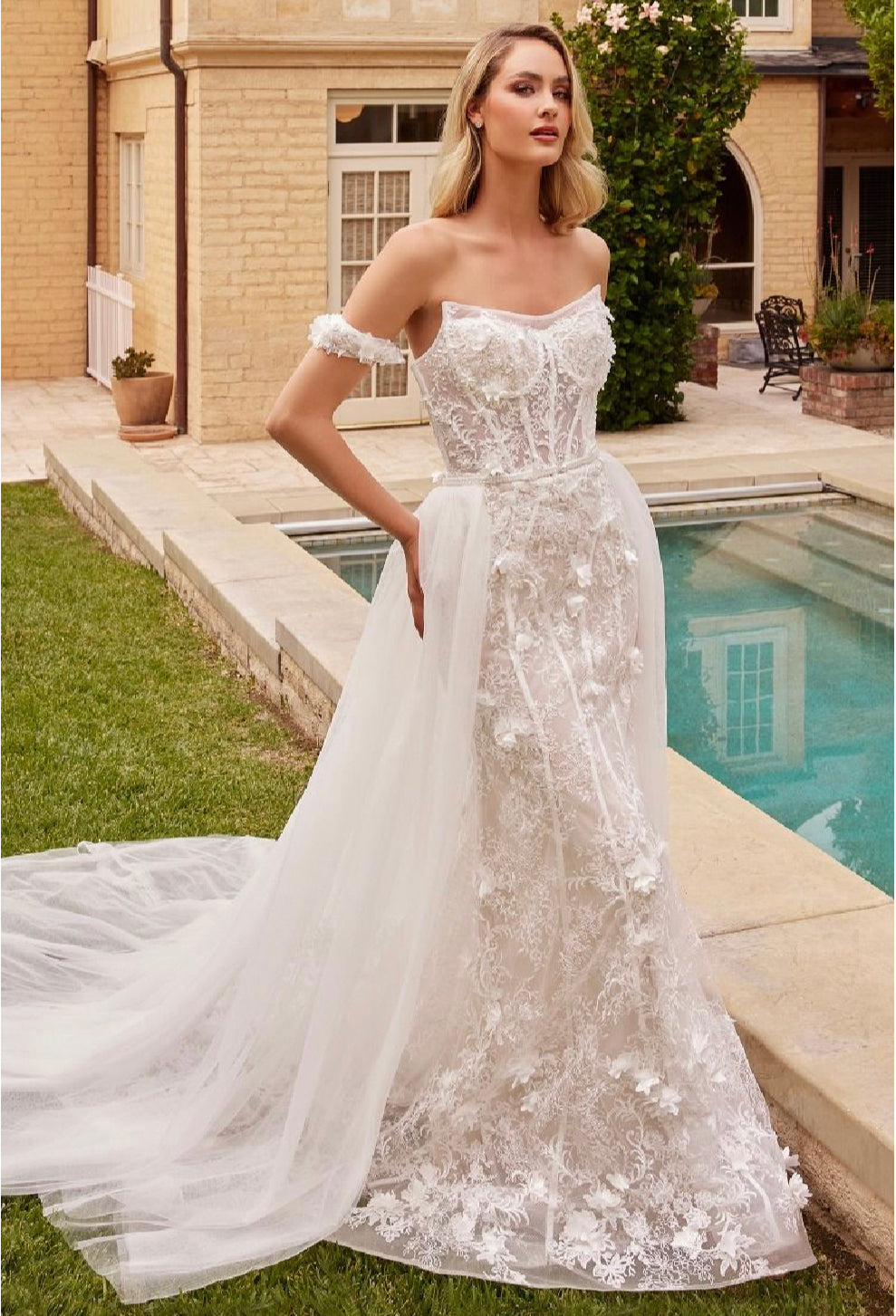 LaDivine by Cinderella Divine Wedding Gown CB861W Moreno's Wear LaDivine by Cinderella Divine Wedding Gown CB861W Moreno's Wear