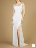 Lara Ivory Bridal Gown with Slit 51123