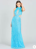 Lara Carrie Fringe Beaded Dress 9973