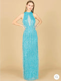 Lara Carrie Fringe Beaded Dress 9973