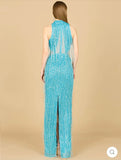 Lara Carrie Fringe Beaded Dress 9973