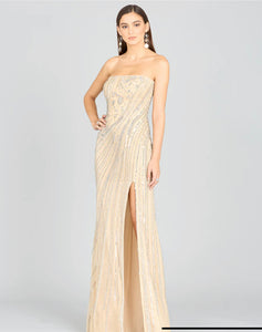 Lara Freddy Strapless Beaded Gown 9987