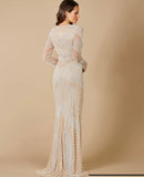 Lara Haley Beaded Nude/Ivory Bridal Gown 51110