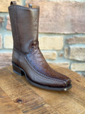 Men’s Los Altos Ostrich 7X Toe Ankle Boots Brown