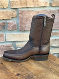 Men’s Los Altos Python 7X Toe Ankle Boots Matte Brown