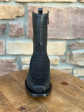 Men’s Los Altos Python 7X Toe Ankle Boots Matte Black