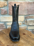 Men’s Los Altos Caiman Belly 7X Toe Ankle Boots Black