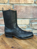 Men’s Los Altos Piraruccu Fish 7X Toe Ankle Boots Matte Black