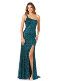 Lara One Shoulder Beaded Gown 29286