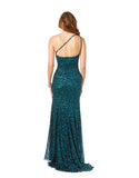 Lara One Shoulder Beaded Gown 29286