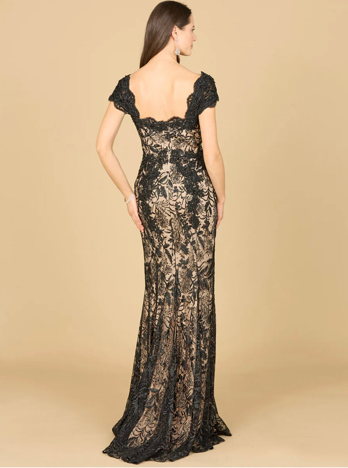 Lara Fitted Lace Mermaid Gown 29295 – Moreno's Wear