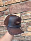 Cuadra Alligator Patch Cap Brown CP005