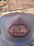 Cuadra Alligator Patch Cap Brown CP005