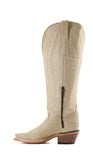 Rock’Em Gia Suede Tall WIDE CALF Snip Toe Cowgirl Boots