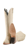 Rock’Em Gia Suede Tall WIDE CALF Snip Toe Cowgirl Boots