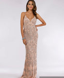 Lara Spaghetti Strap Beaded Dress 29744