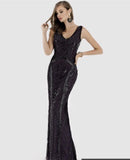 Lara Fitted with Tonal Beading Gown 33552