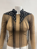 DAISY ROUND NECK COMPRESSION TOP