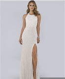 Lara Ivory Dawson Beaded with Halter Neck Wedding Gown 51039