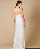 Lara Ivory Dawson Beaded with Halter Neck Wedding Gown 51039