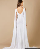 Lara Ivory Gia Beaded Tank with Streamers Wedding Gown 51055