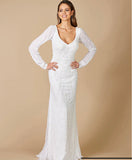 Lara Ivory Gigi Romantic Long Sleeve Wedding Gown 51079