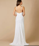 Lara Ivory Greenley Sleeveless Beaded Wedding Gown 51065