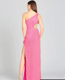 Lara Hot Pink Regina Sequin Dress 9983