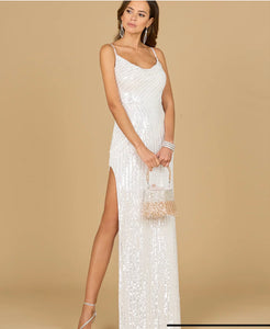 Lara Ivory Tiffany Sequin Bridal Gown 51148