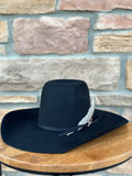 Black Ariat 2X Wool Felt Hat Tall Crown