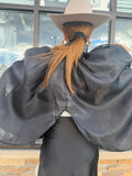 FABIOLA TULLE CAPE