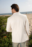 Men’s Platini Off White Suede Western Blazer BLZ9590