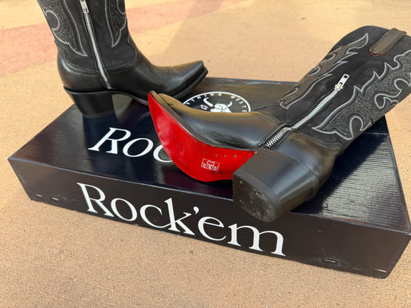 Rock’Em Makayla Tall Red Bottom Snip Toe Cowgirl Boots