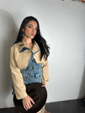 Samira Beige Denim Dress