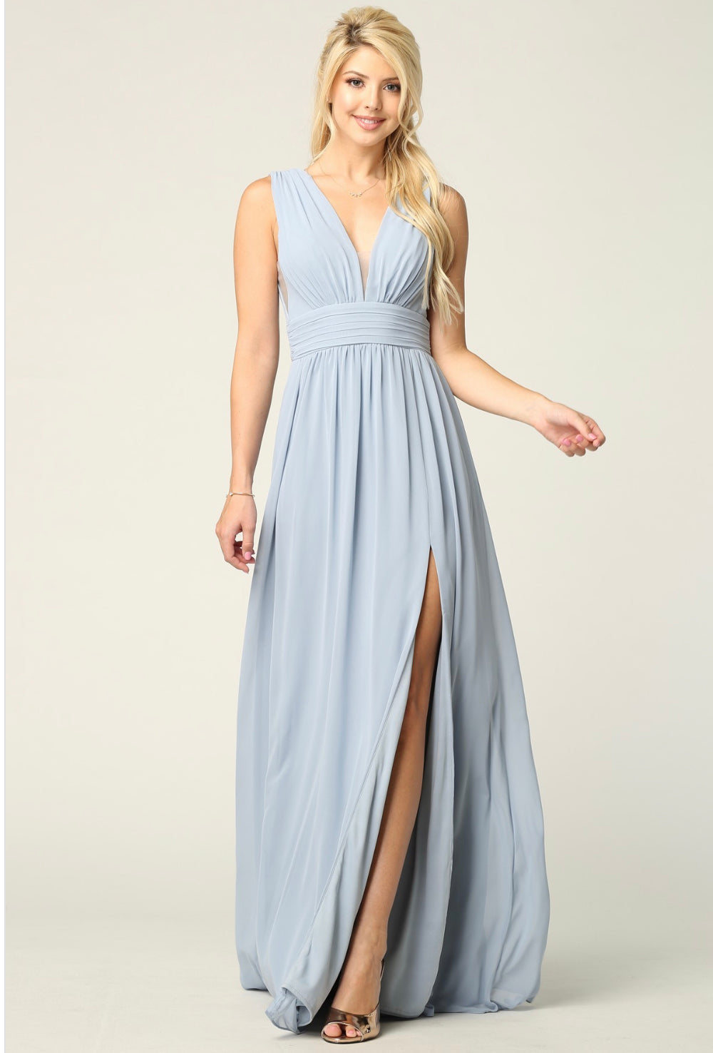 eva blue dress Strappy Bright Formal Dress | Plus size Dresses main image 0