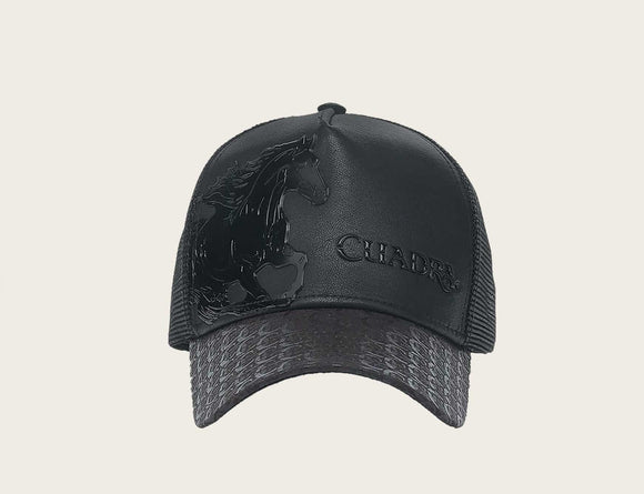 Cuadra Dark Brown Horse Cap